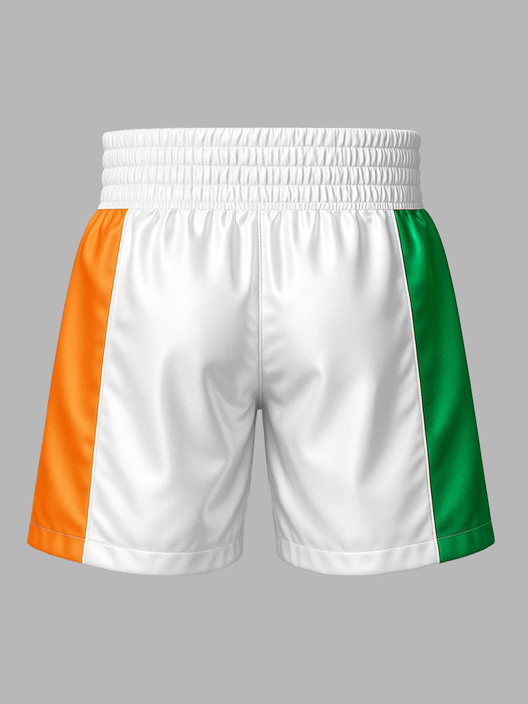Irish Boxing Shorts White